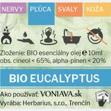 BIO Eukalyptus, esenciálny olej 10 ml